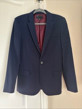 Men's Navy Single-Breasted Blazer